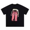 Unisex Women Abstract Art Graphic Tshirt Surreal Aesthetic Print Oversized Cotton Short Sleeve Streetwear Casual Black Tee Tops