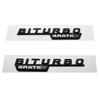 1Pair Car Fender Side Sticker Rear Trunk Badge for Mercedes Benz BITURBO 4MATIC 2014-2016 W221 W212 W205 W211 C180 W210 GLC B200 AT1