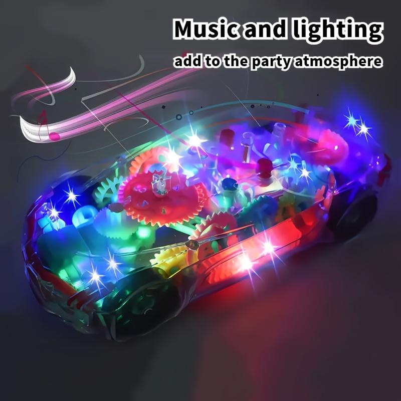 Cimbal luminous car birthday gift for evening party Musie lighting Multi geardrive toincrease interest Police car Race car