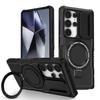 Custodia Blindata Ibrida Per Samsung Galaxy S26 S25 S23 S24 Ultra S22 Plus S26 FE S25 Edge Supporto per Auto Cover Ricarica Wireless Magnetica
