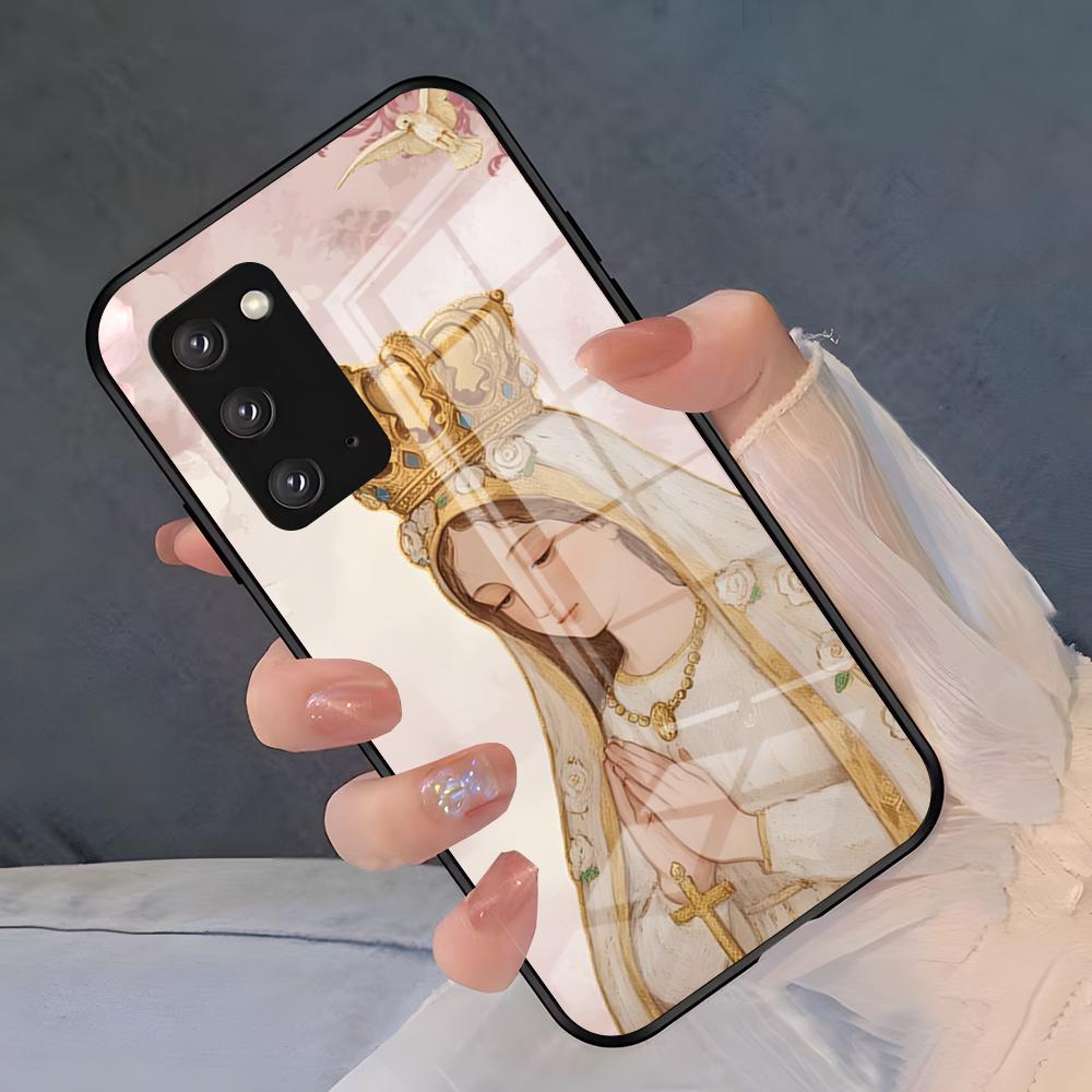 Virgen Mary Virgin Bible Phone Case For Samsung S26 S25 Plus S20 S20 Plus S22 Ultra S23 FE S21 Plus S21 Ultra Glass Cover