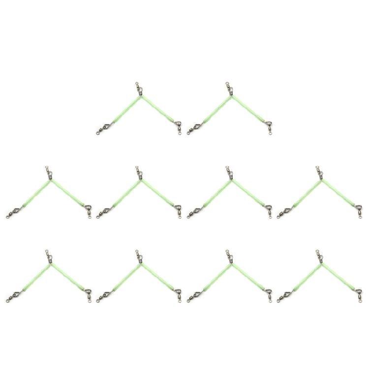 10 шт. Светящиеся трубки Противозакручивающиеся бумы с застежкой Трубчатые балансировочные соединители Снасти 6cm