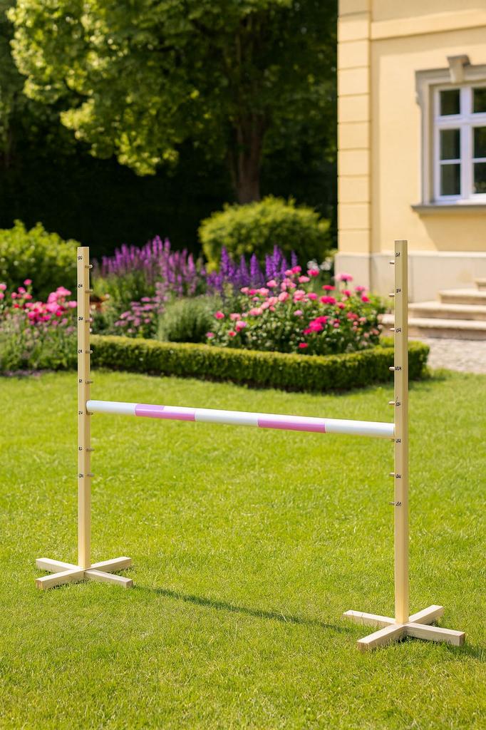 Skoková překážka pro Hobby Horse 120 cm, Světle růžová tyč