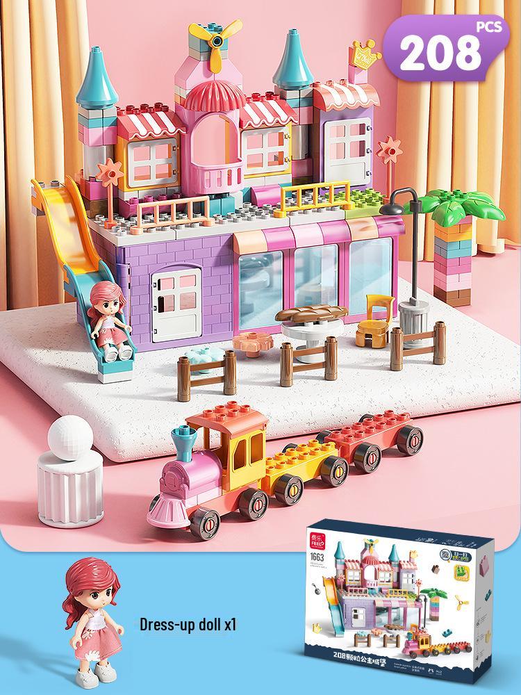 Compatible Large Particle Castle Building Blocks for Kids - Birthday Gift & Brain Teaser for Boys and Girls