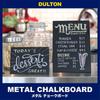 Dulton Metal Chalkboard 27 Tabletop Chalkboard with Stand and Height Width Depth Magnet, 270mm, 210mm, 140mm, K955-1264-27