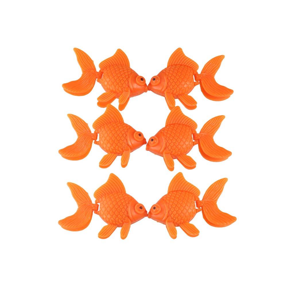10pcs Decorative Realistic Goldfish Simulation Moving Goldfish Artificial Fish Landscaping