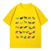 Frog Frog Toad Fun Animal Science Yellow Casual Tshirt Mens and Womens Luxury Brand Top