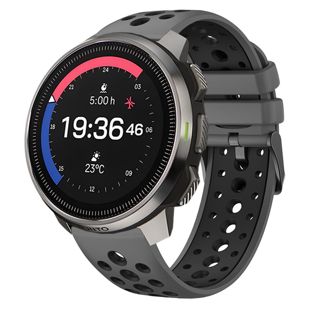 22mm Two-Tone Sports Silicone Strap For Suunto RACE S / Vertical / 5 9 Peak Pro Watch Band For Suunto Ocean Wristband Bracelet