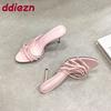 Fashion 2025 New Fashion Butterfly-Knot Ladies High Heels Shoes Luxury Female Slip On Footwear Round Toe Women Heels Pumps Slides Shoes