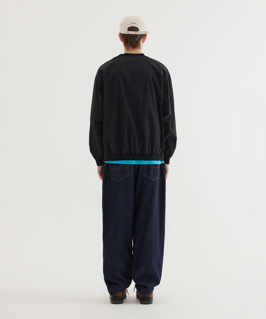 COVERNAT Woven Utility Sweatshirt Black
