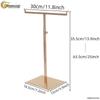 Stainless Steel T-Shaped Handbag & Scarf Display Stand