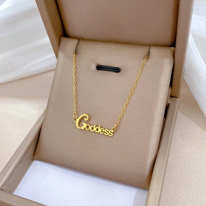Geometric Planet Personality Minimalist Wind Furnace Real Gold Necklace Female Collarbone Chain