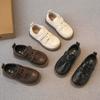 2025 Spring and Autumn Korean Version of Children's Leather Shoes Baby Fashion Toddler Shoes Boys Soft Sole Single Shoes Solid Color Girls Casual Shoe