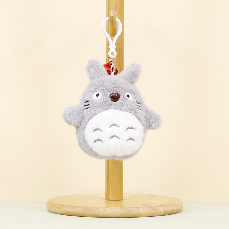 

Ultrasoft Plush Totoro Keychain Adorable Animal Short Plush Bag Charm For Couples сірий колір