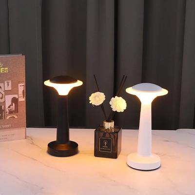 Mushroom LED Rechargeable Desk Lamp Bedroom Bedside Light Coffee Shop Restaurant Touch Switch USB Decoration Led Table Lamps