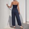 2026 Sommer-Jumpsuit mit Schleife und Spitze, trägerlos, für Damen - Trendiger europäischer Stil