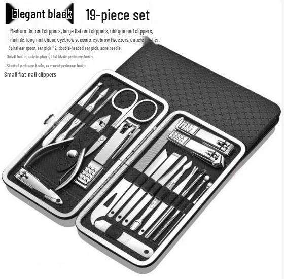 24-Piece Stainless Steel Nail Clipper & Manicure Set