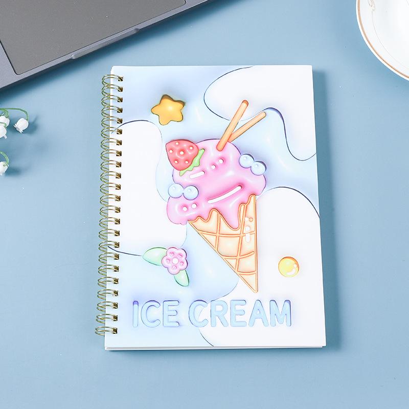 Children s 3D Cartoon A5 Coil Notebook - Cute and Portable Journal
