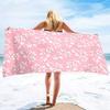 Exquisite Blue Floral Design Beach Towel - Soft Microfiber for Travel, Pool & Spa - Perfect Gift for