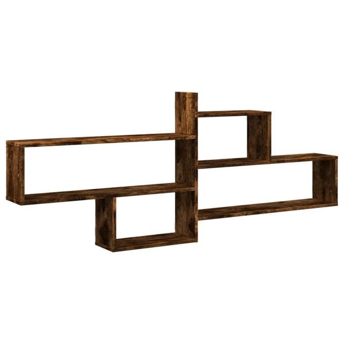 VidaXL Wall Shelf Smoked Oak 167.5x18x68 Cm Engineered Wood 853321