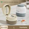 Portable Multi-functional Pill Cutter & Dispenser: 4-in-1 Medicine Storage and Splitter Tool