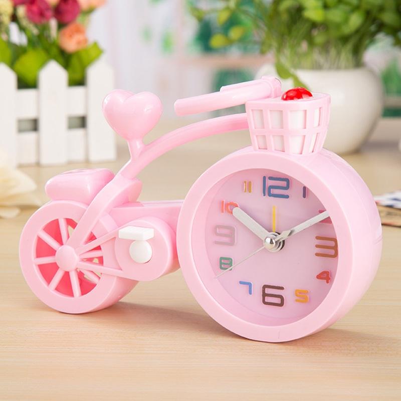 Tragbarer Mini Stummer Wecker Fahrradform Schreibtisch Tisch Schüler Kinder Geschenke