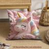 Sofa Pillow Pillowcase Skin-friendly Short Plush Cute Animal Cat Pillow Cover Living Room Cushion Cover Without Core