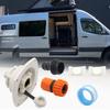 Motorhome Water Inlet Adapter Kit With Check Valves Leak Resistant Brass Threads UV Resistant PP Suitable For Motorhomes