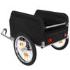 Bicycle Cargo Trailer, Removable Waterproof Cover, 40 kg Capacity, 16-Inch Off-Road Wheels, Foldable Design for Camping and Shopping – Green/Black