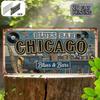 D Flatpc Decorative Purposes Solely Vintage Aluminum SignChicago Blues Bar StyleVintage Metal DecorationDecorative Plaque