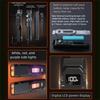Digital Display LED Ultra-thin Flashlight 1100 Lumens IPX4 Waterproof Slim Pocket Flashlight Double Switch Portable