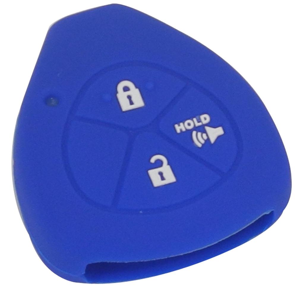 

jingyuqin пульт дистанционного управления 3 кнопки силиконовый чехол для ключа автомобиля для Toyota Camry COROLLA Vios REIZ CROWN RAV4 2015