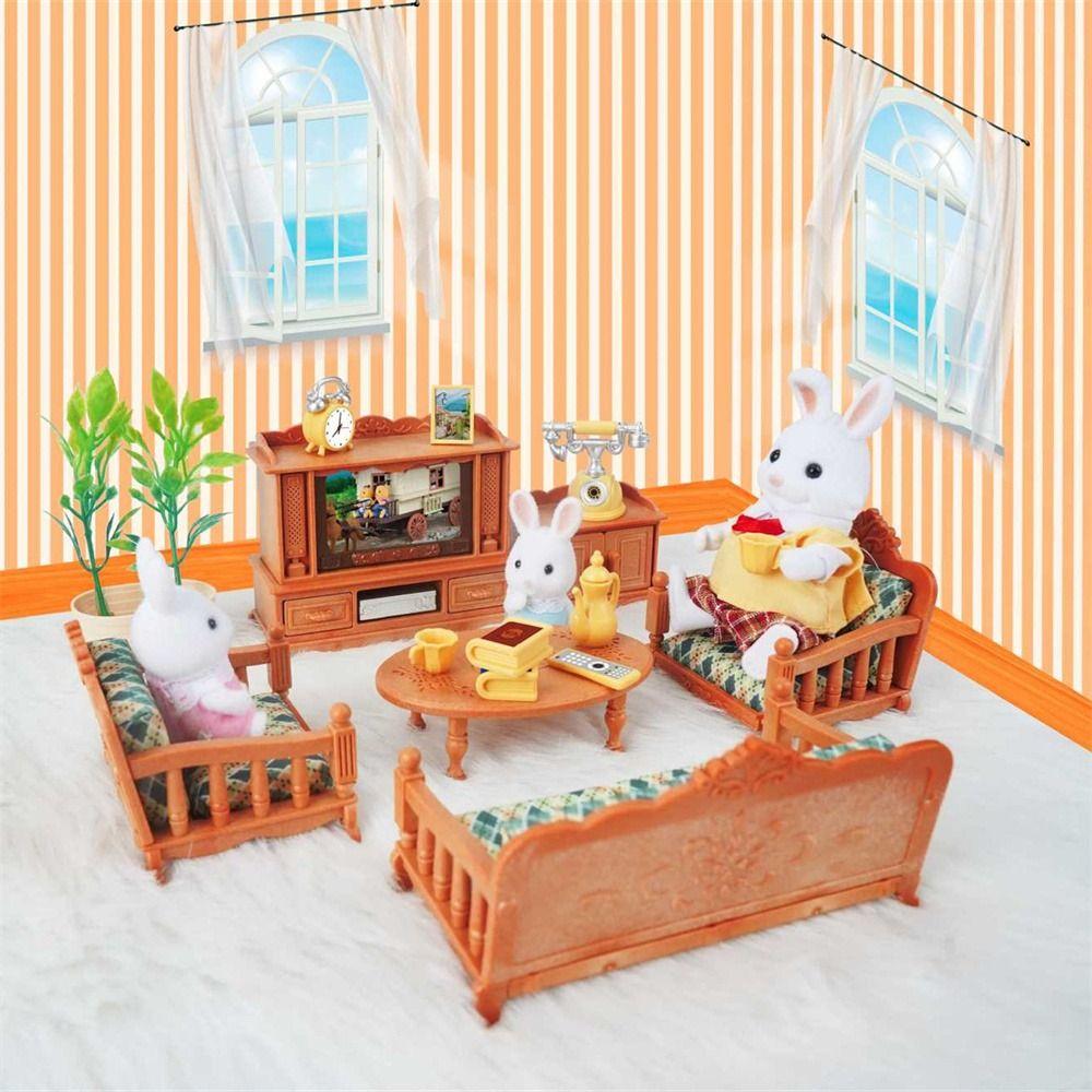 For Children Bathroom Dollhouse Furniture Kitchen Cooking Toy Pretend Play Toy Miniature Furniture
