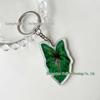 Creative Acrylic Leaf Keychain Earphone Bag Pendant Ornament