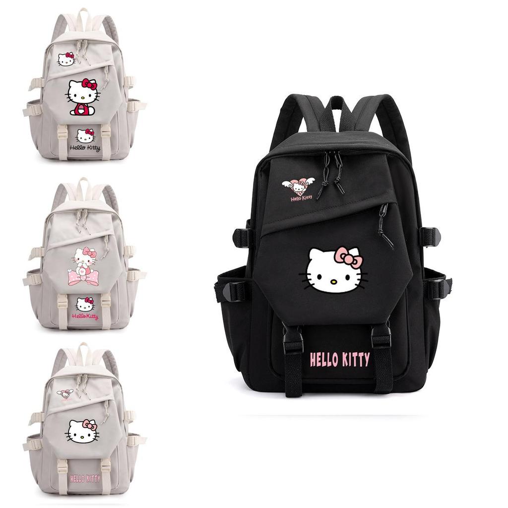 Hello Kitty Schulrucksack Für Mittelstufe Und Oberstufe Modisch Cartoon Nylon