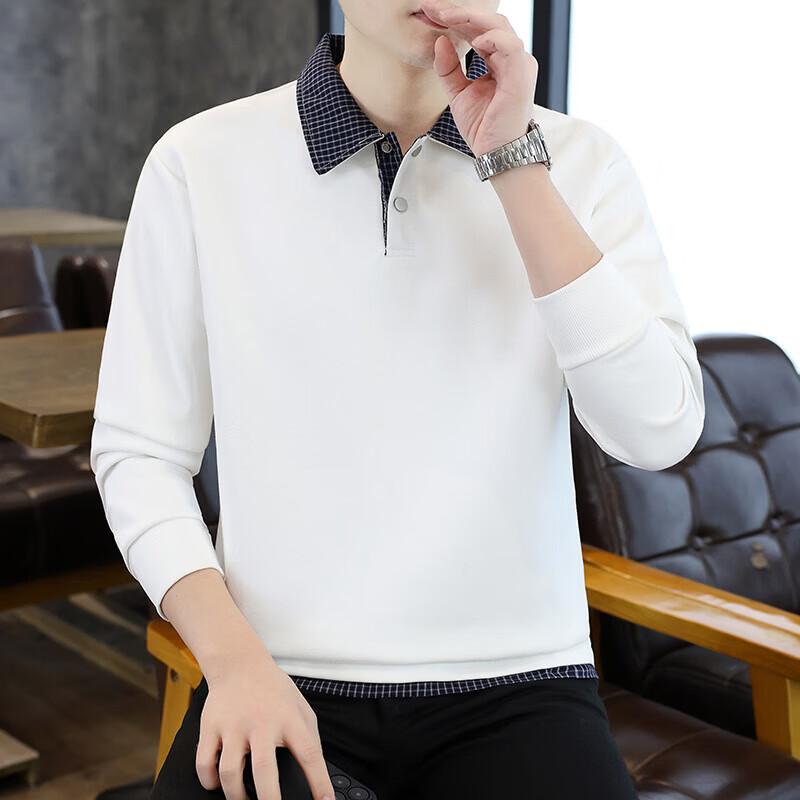 CARDANRO Men's Casual Long Sleeve Polo Shirt