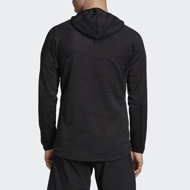 Adidas Hooded Comfortable Breathable Casual Sports Jacket Men Jackets Black DM4377