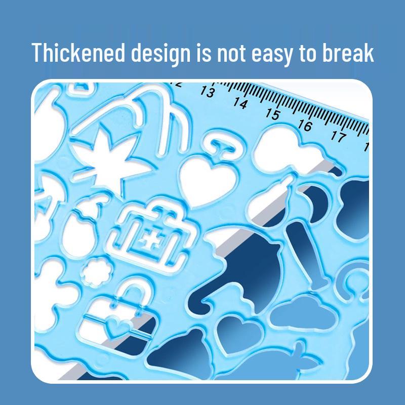 Multifunktionelles Magisches Kaleidoskop-Lineal: Vielseitiges Zeichenwerkzeug für Grundschüler