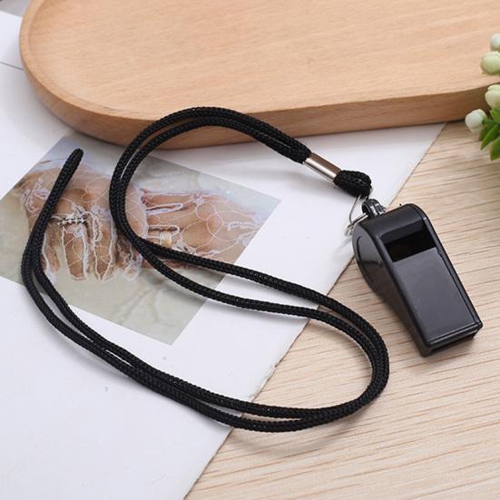 10 Stück Plastikpfeifen mit Schlüsselbändern Laute Sport Schiedsrichter Erbsenpfeifen für Trainer Notfall Überleben Verwendung Ersatz Trainerpfeife