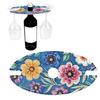 Wine Bottle Holder 5D DIY Diamond Art Wine Bottle Rack Acrylic Special Shaped Pattern Wine Glass Storage Holder for Table Decor
