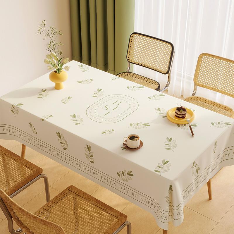 Small Fresh Tablecloth Leave-In Waterproof And Oil-Proof Pvc Dining Table Tablecloth Annual Tablecloth Cover Cloth Coffee Table Tablecloth