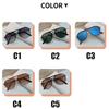 Retro Double Bridges Men Pilot Sunglasses Fashion Rivets Decoration Shades UV400 Women Trending Leopard Sun Glasses