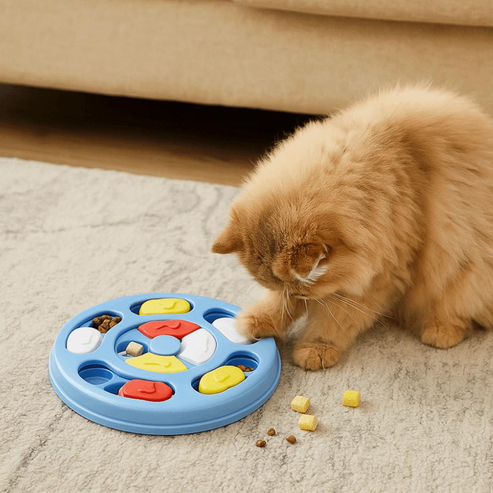 Non-slip Dog Puzzle Anti Choking Slow Eating IQ Food Dispenser Plastic Food Hiding Pet Food Dispenser for Cats and Dogs