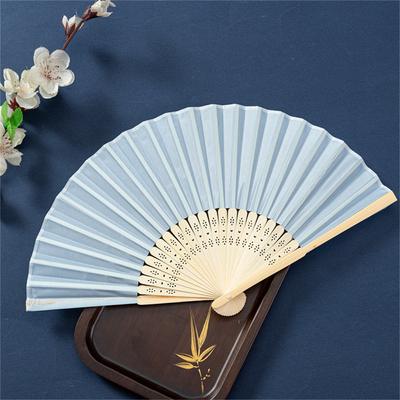 21cm Katlanır El Yelpazesi DIY Çin Boş Kağıt Bambu Yelpaze Ahşap Antika Yelpaze DIY Hat Sanatı Boyama ev Parti Dekoru Hediyeler