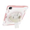 For iPad Pro 13 (2025)/13 (2024) Case Kickstand PC + TPU Shockproof Tablet Cover with Hand Strap/Pen Slot