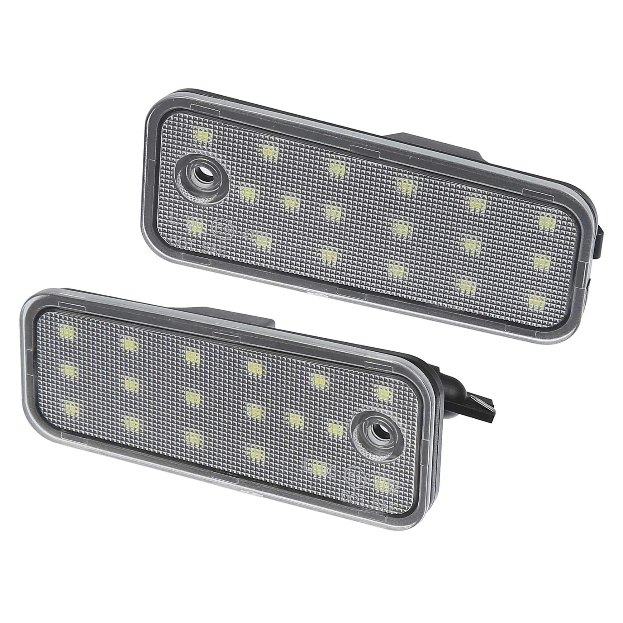 

ABSOPRO 6500K Белый светодиодный фонарь номерного знака в сборе для Hyundai Santa Fe 3528s md ABS Прозрачный 1 пара (Номер детали 92501-2W000) (2013-2016), Черный,