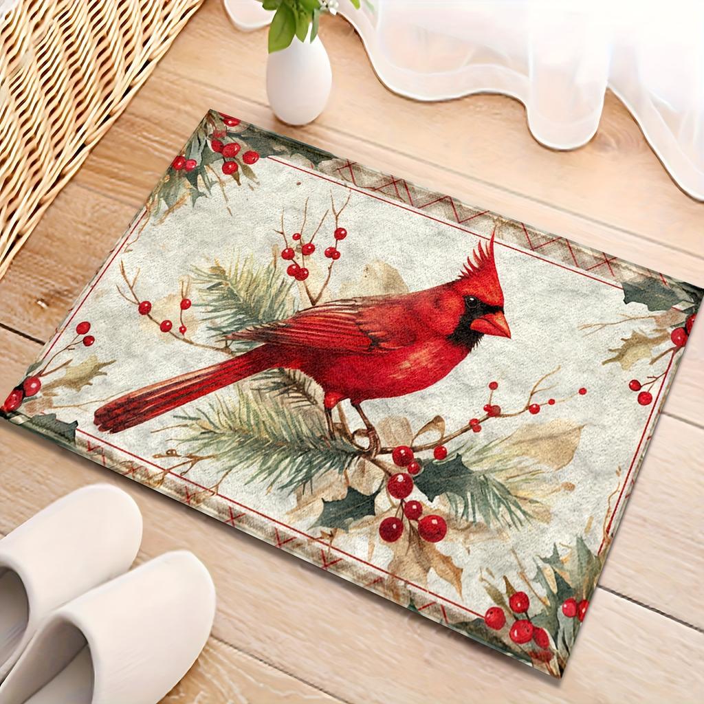 Christmas Puppy Welcome Mat Non-Slip Floor Rug Bedroom Kitchen Bathroom Doormats Polyester Indoor Outdoor Rugs Home Decor Carpet