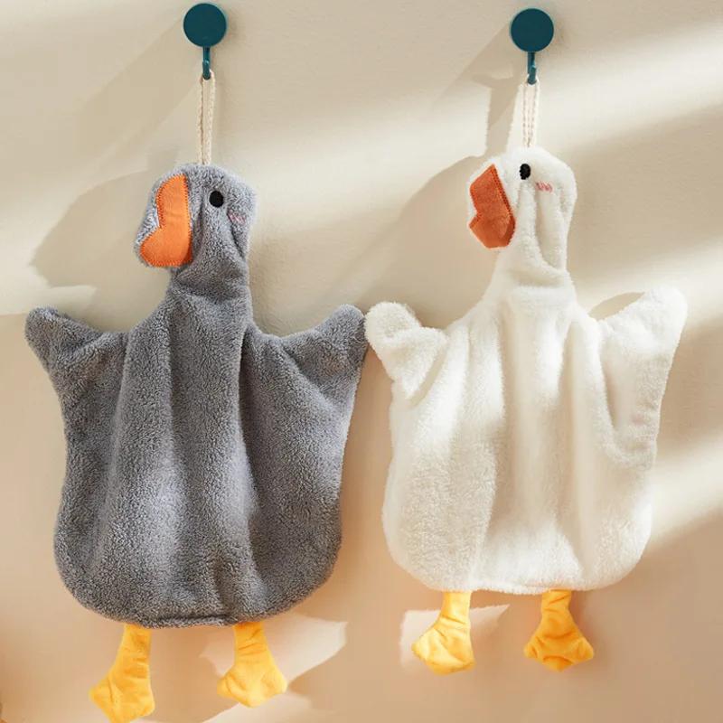 Towel Bath Towels Sauna Cute Hand Duck Penguin Families Kitchen Microfiber Bathroom Suitable Wipes Soft Absorbent for Bathrobe