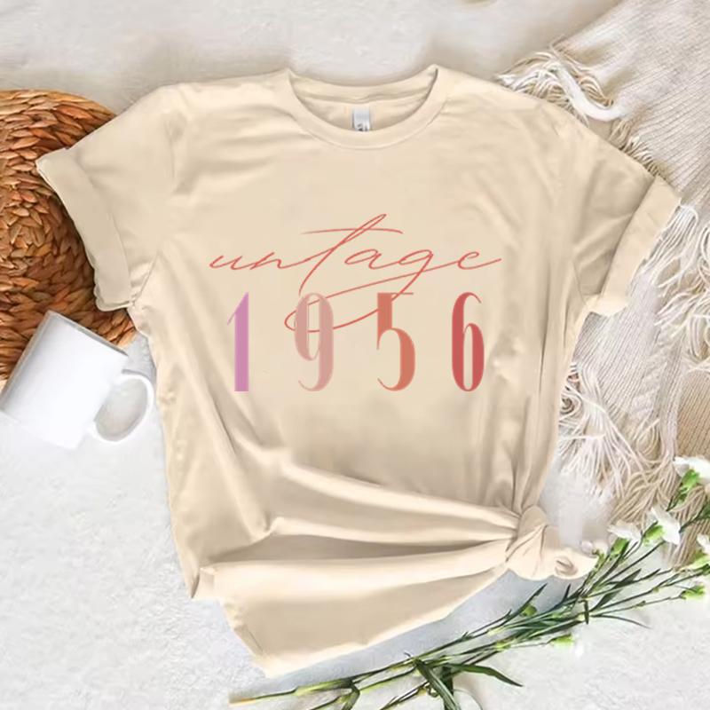 Vintage 1956 70. Geburtstag Print T-Shirt Unisex Retro Lässiges T-Shirt 70. Geburtstag T-Shirt 1956 Limitierte Edition T-Shirts Unisex Kleidung