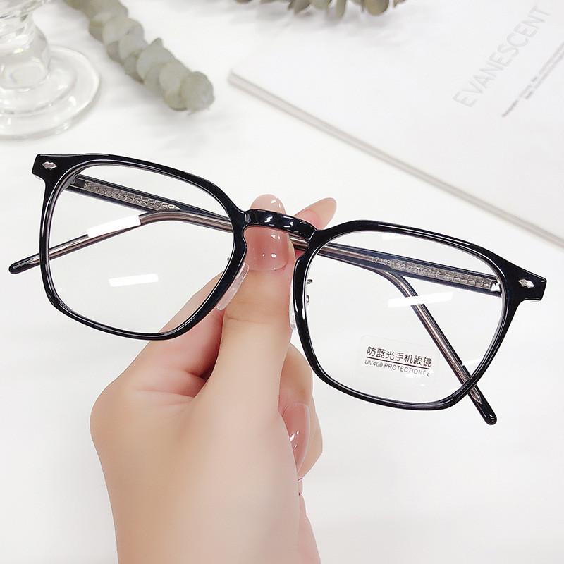 

Minimalist Blue Light Blocking Glasses Frame For Men And Women With Material And Geometric Style Style A